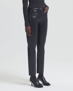 RECYCLED LEATHER RILEY HIGH RISE STRAIGHT / DETOX