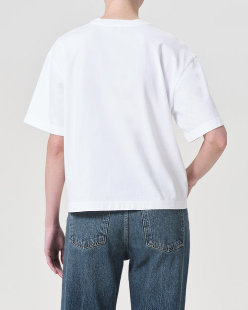 SULMA DROP SHOULDER TEE / WHITE