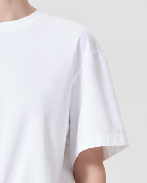 SULMA DROP SHOULDER TEE / WHITE