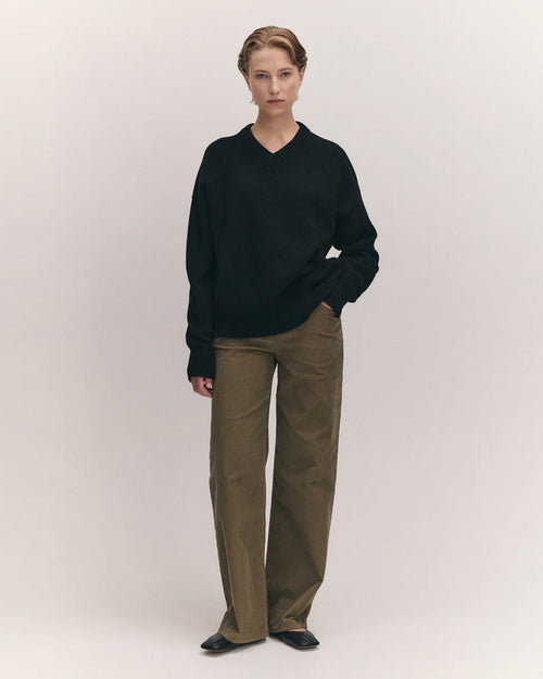 BALLA V-NECK / BLACK