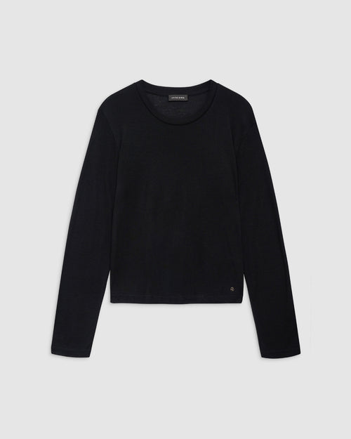 AMANI LONG SLEEVE TEE / BLACK