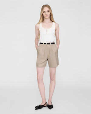 CARRIE SHORT / OATMEAL LINEN BLEND