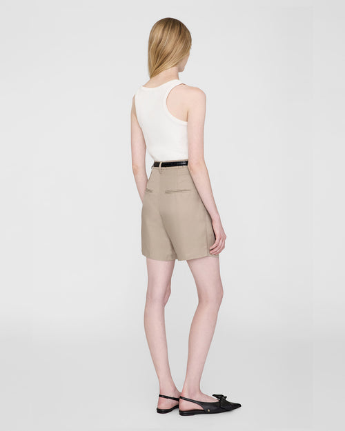 CARRIE SHORT / OATMEAL LINEN BLEND