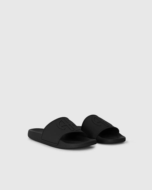 ISLA SLIDES / BLACK MONOGRAM