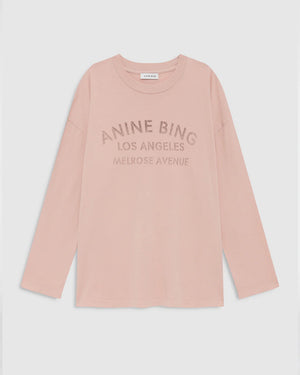 IVAN LONG SLEEVE MELROSE STENCIL / WASHED BLUSHED