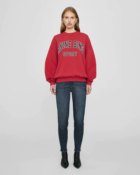 JACI SWEATSHIRT ANINE BING RED FABRIC