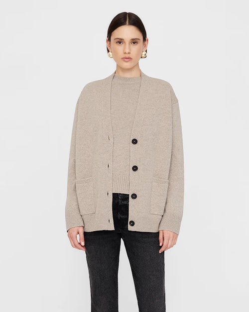 JACKSON CASHMERE CARDIGAN / BROWN