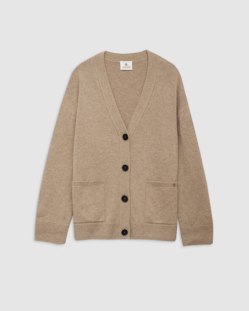 JACKSON CASHMERE CARDIGAN / BROWN