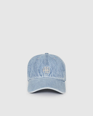 JEREMY BASEBALL CAP AB / BLEACHED BLUE DENIM