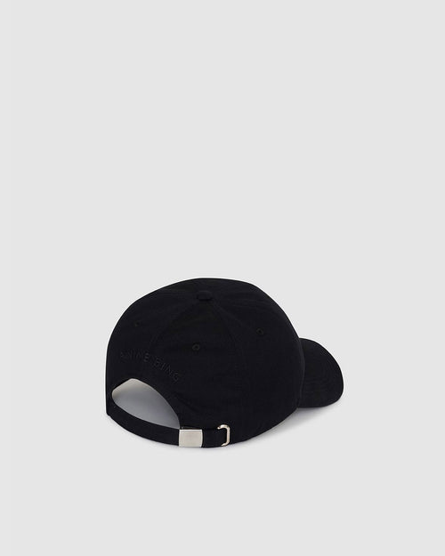 JEREMY BASEBALL CAP FRAMED MONOGRAM / BLACK