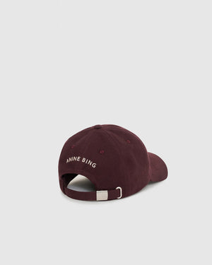 JEREMY BASEBALL CAP LETTERMAN / DARK BURGUNDY