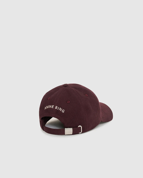 JEREMY BASEBALL CAP LETTERMAN / DARK BURGUNDY