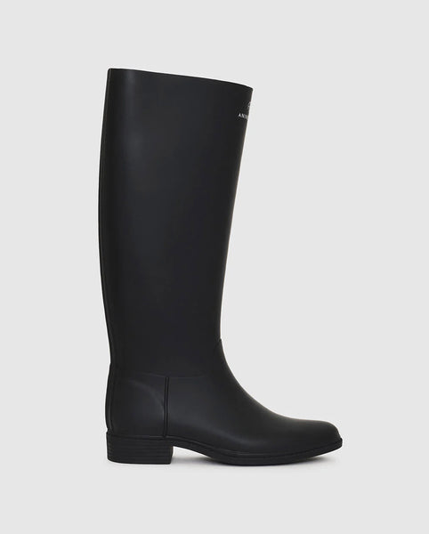 KARI RAIN BOOTS BLACK FABRIC