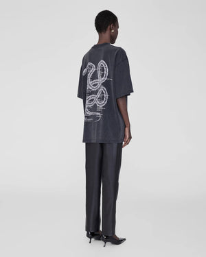 KENT TEE TWISTED SNAKE / WASHED CHARCOAL