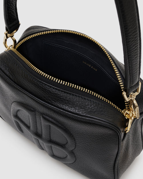 LILI BAG / BLACK PEBBLED