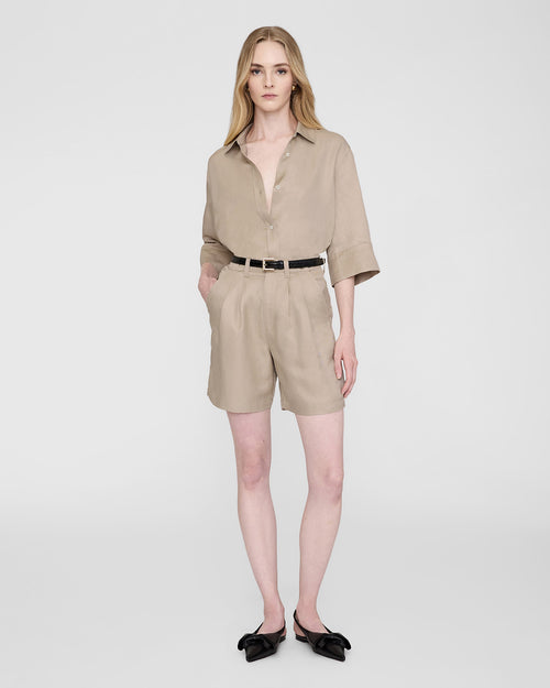 MARY SHIRT / OATMEAL LINEN BLEND