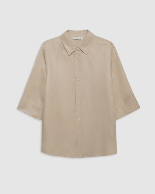 MARY SHIRT / OATMEAL LINEN BLEND