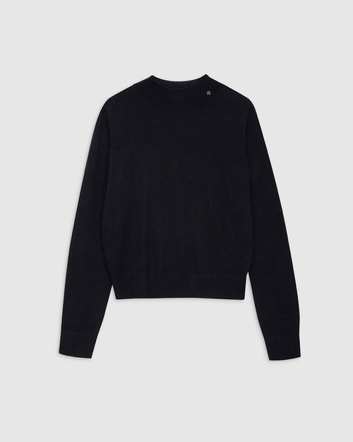 MONIQUE LONG SLEEVE SWEATER / BLACK