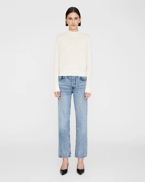 MONIQUE LONG SLEEVE SWEATER / IVORY