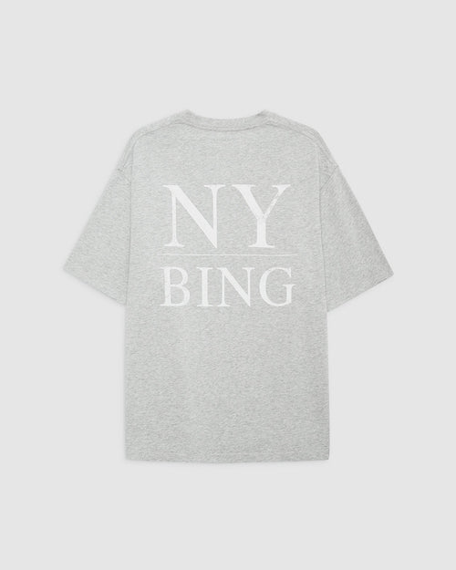 MYERS TEE SERIF NY / WASHED HEATHER GREY