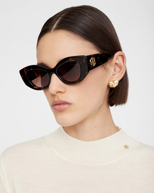 RENNES SUNGLASSES / DARK TORTOISE