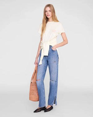 SHELLEY TEE SURFER / WASHED BUTTERCREAM