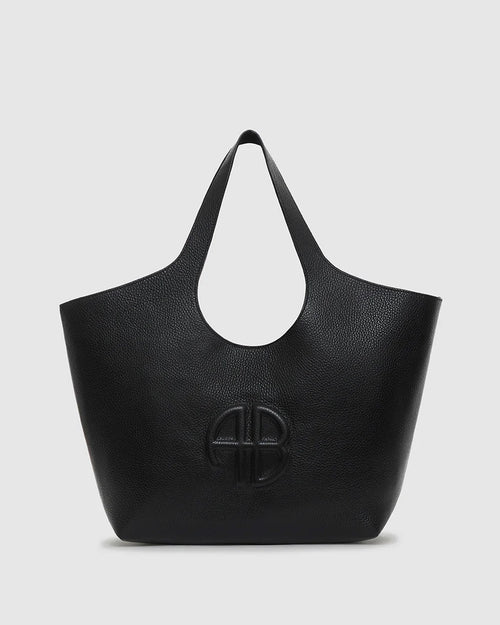 MEDIUM LILI TOTE / BLACK PEBBLED