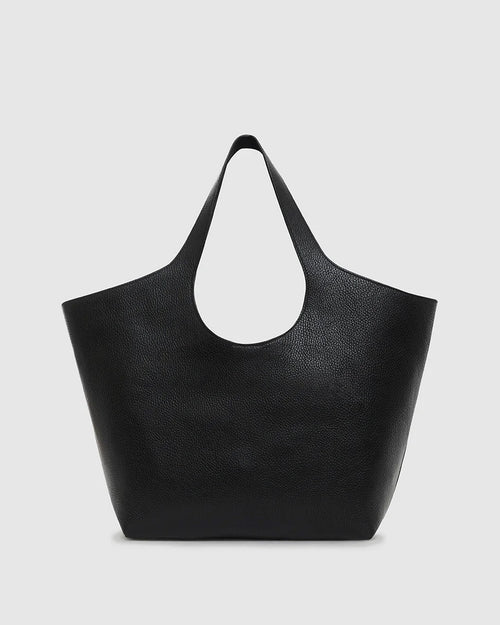 MEDIUM LILI TOTE / BLACK PEBBLED