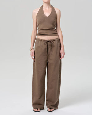 AURORA PULL ON TROUSER / COCOA