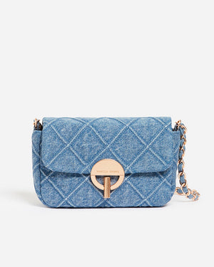 MEDIUM DENIM MOON BAG / DENIM