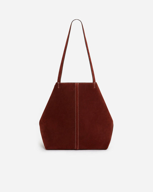 LARGE CALF LEATHER DAILY TOTE / AMER