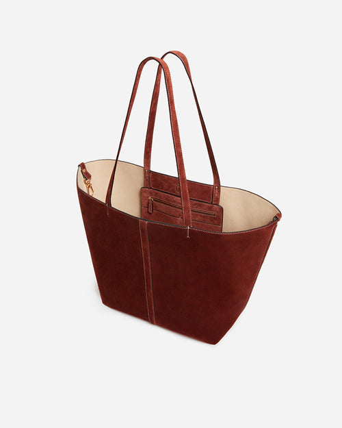 LARGE CALF LEATHER DAILY TOTE / AMER