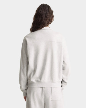 BH CREST QUARTER ZIP / HEATHER GRAY