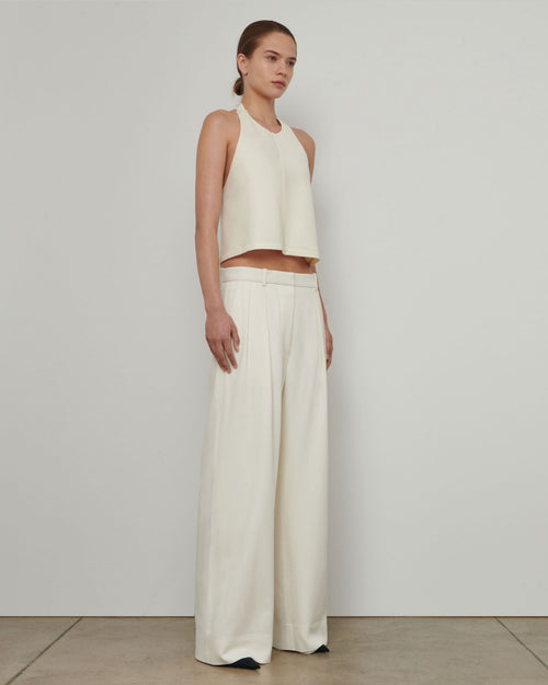 LOW RISE TROUSER / OFF WHITE