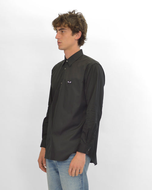 B004 UNISEX BLACK HEART SHIRT / BLACK