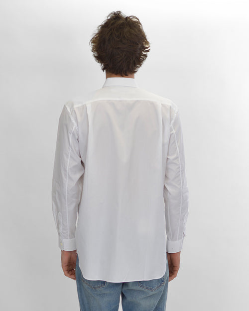 B004 UNISEX BLACK HEART SHIRT / WHITE