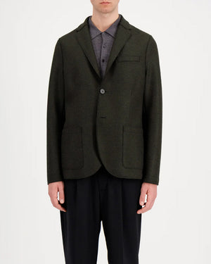 BLAZER LIGHT PRESSED WOOL / PINE MELANGE