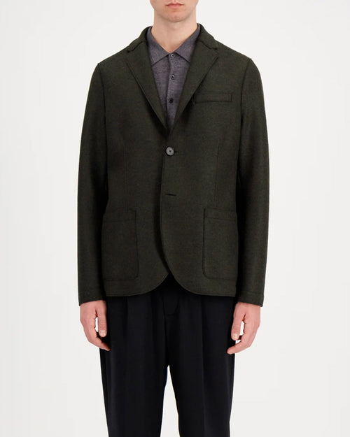 BLAZER LIGHT PRESSED WOOL / PINE MELANGE