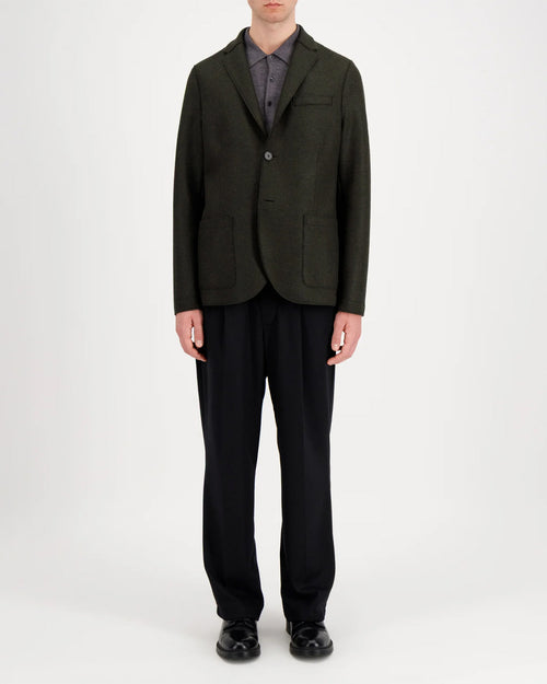 BLAZER LIGHT PRESSED WOOL / PINE MELANGE