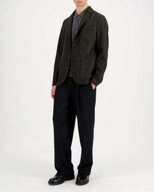 BLAZER LIGHT PRESSED WOOL / PINE MELANGE