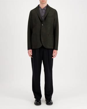 BLAZER LIGHT PRESSED WOOL / PINE MELANGE