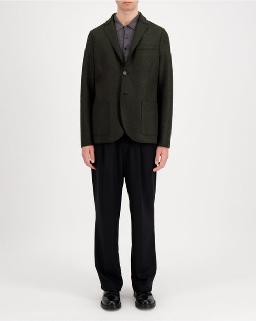 BLAZER LIGHT PRESSED WOOL / PINE MELANGE