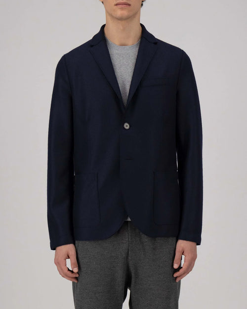 BLAZER LIGHT PRESSED WOOL / NAVY