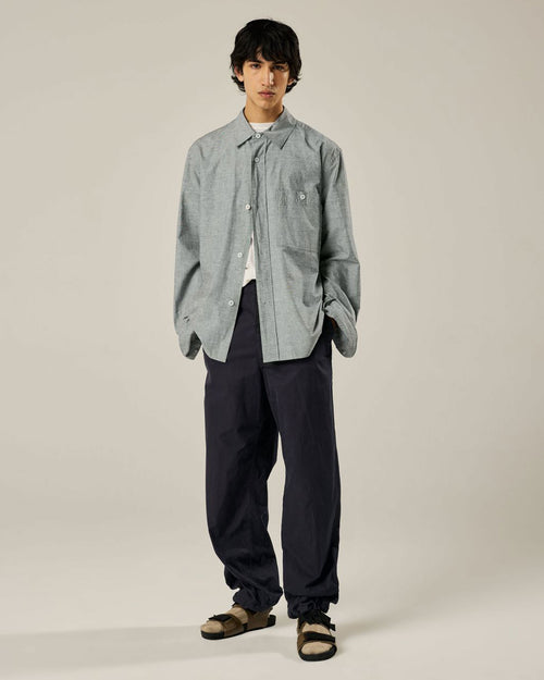 MHL MENS OVERALL SHIRT / DUSTY BLUE