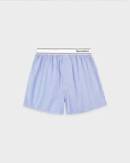 SERIF LOGO BOXER / NAVY STRIPE