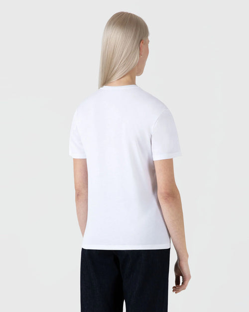 BOY-FIT CREW NECK T-SHIRT / WHITE