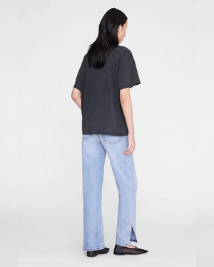 CADE TEE MELROSE STENCIL / WASHED BLACK