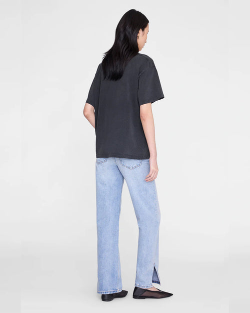 CADE TEE MELROSE STENCIL / WASHED BLACK