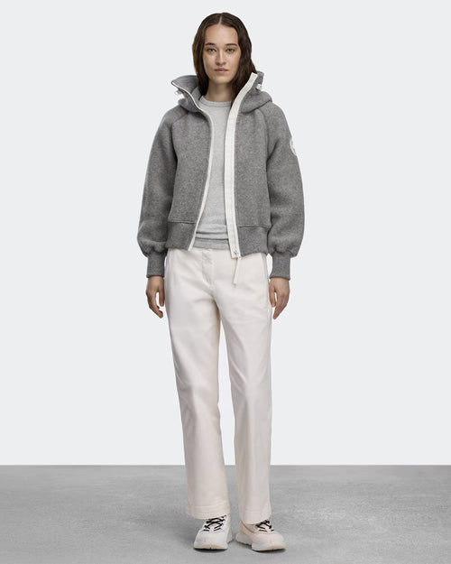 CHILLIWACK FLEECE BOMBER WHITE DISC / GREIGE