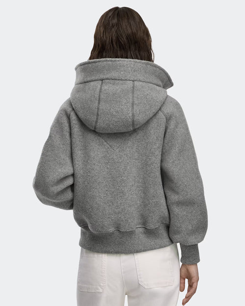CHILLIWACK FLEECE BOMBER WHITE DISC / GREIGE